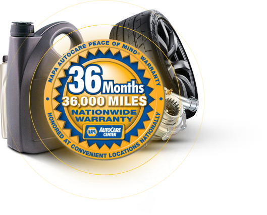 NAPA 36 months/36,000 miles | Trouts Automotive Services